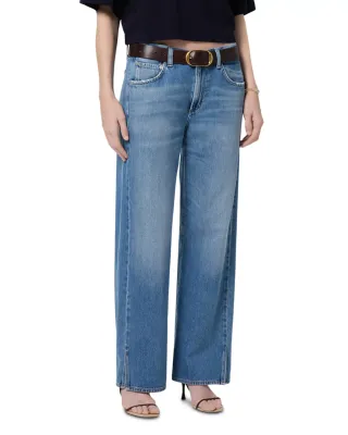 TRACK HIGH RISE WIDE LEG JEAN