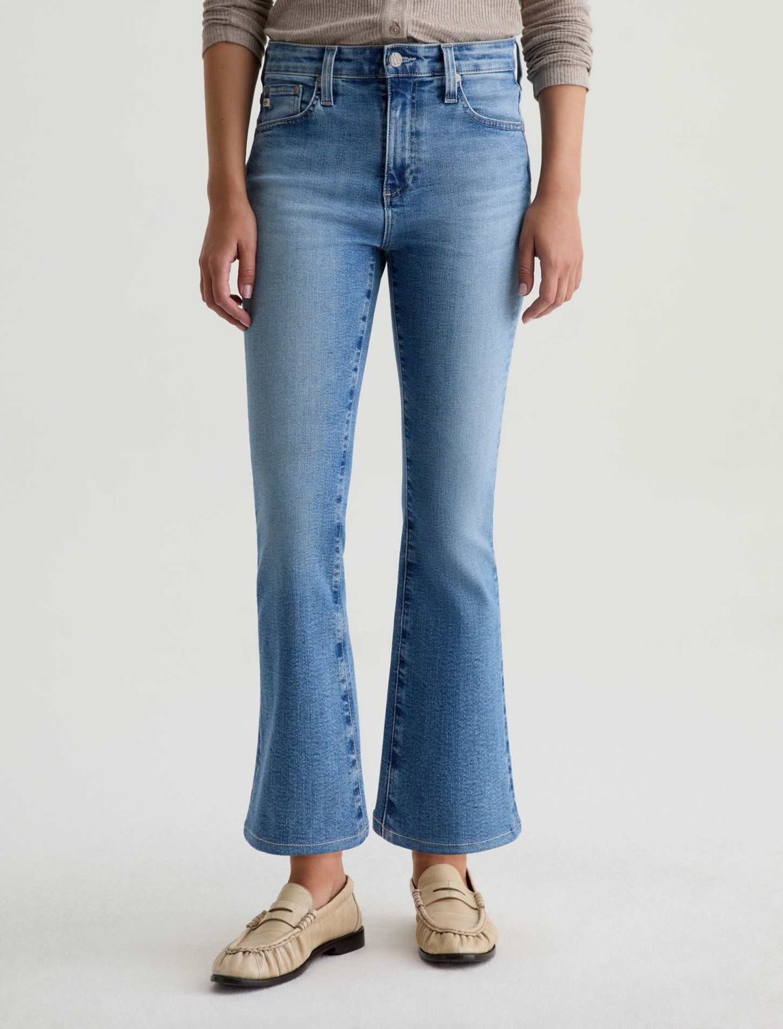 FARRAH BOOT CROP MID-RISE JEAN, Color: 18 YEARS SMOLDER, Size: 25