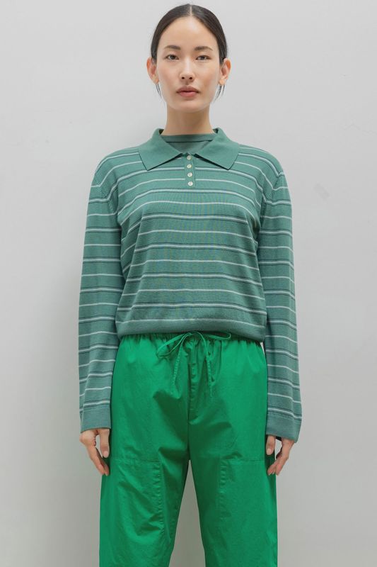 JAMES STRIPE POLO