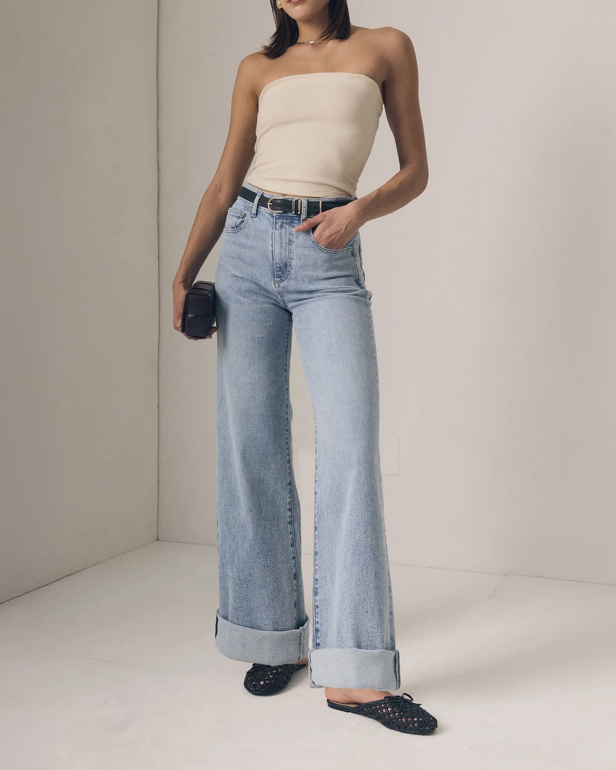 COLUMN JEAN W/ DEEP SINGLE CUFF