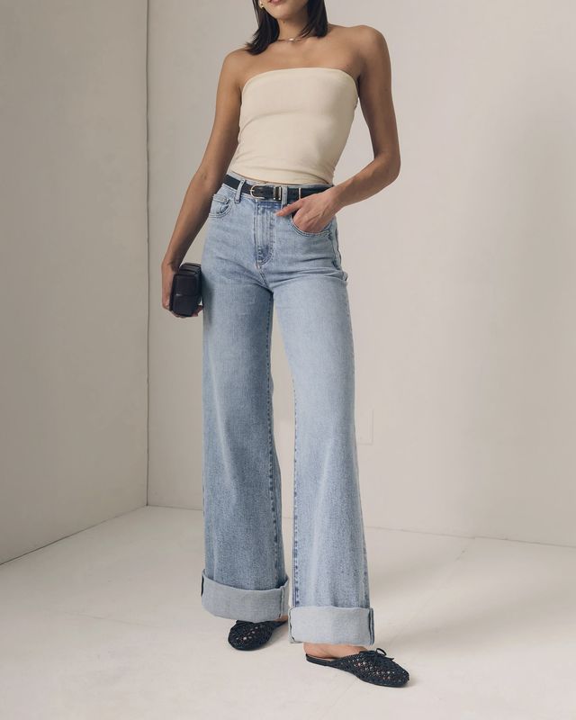 COLUMN JEAN W/ DEEP SINGLE CUFF