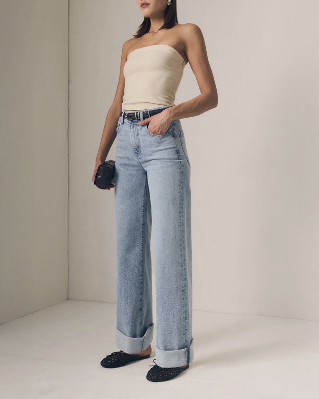 COLUMN JEAN W/ DEEP SINGLE CUFF