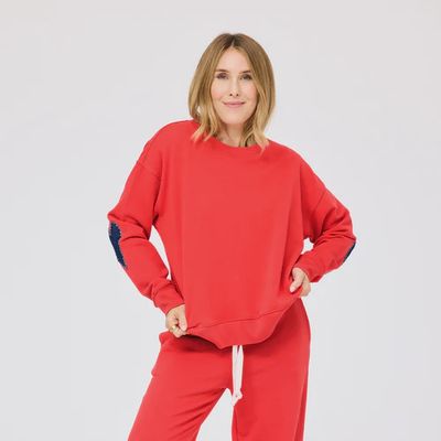 EX-BOYFRIEND PATCHWORK SWEATSHIRT