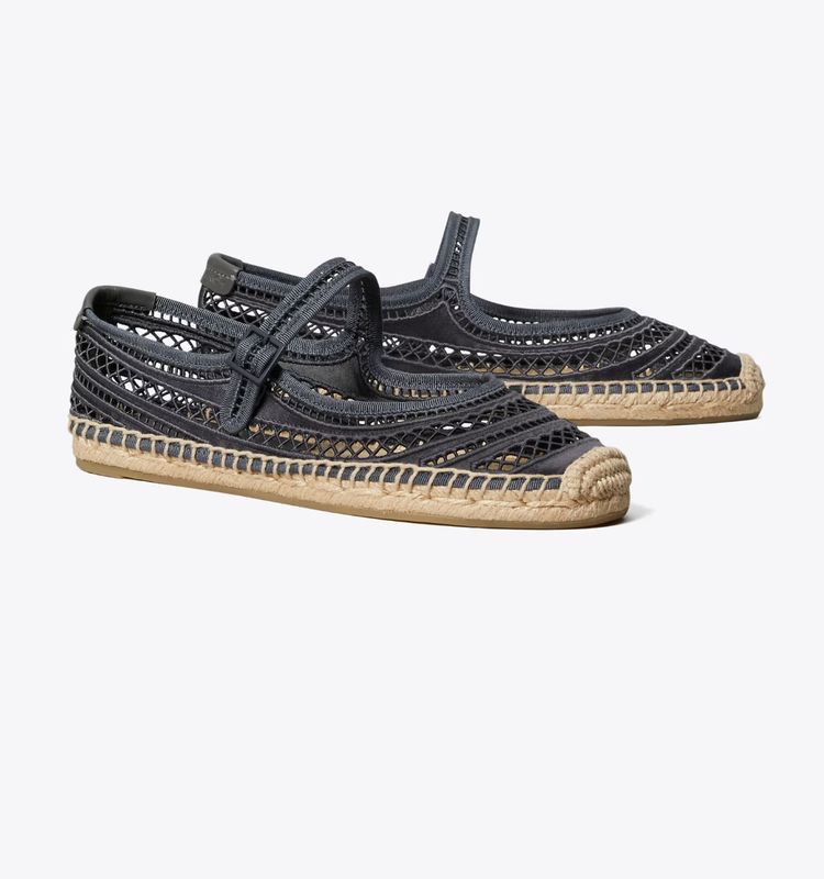 OPEN WEAVE MARY JANE ESPADRILLE