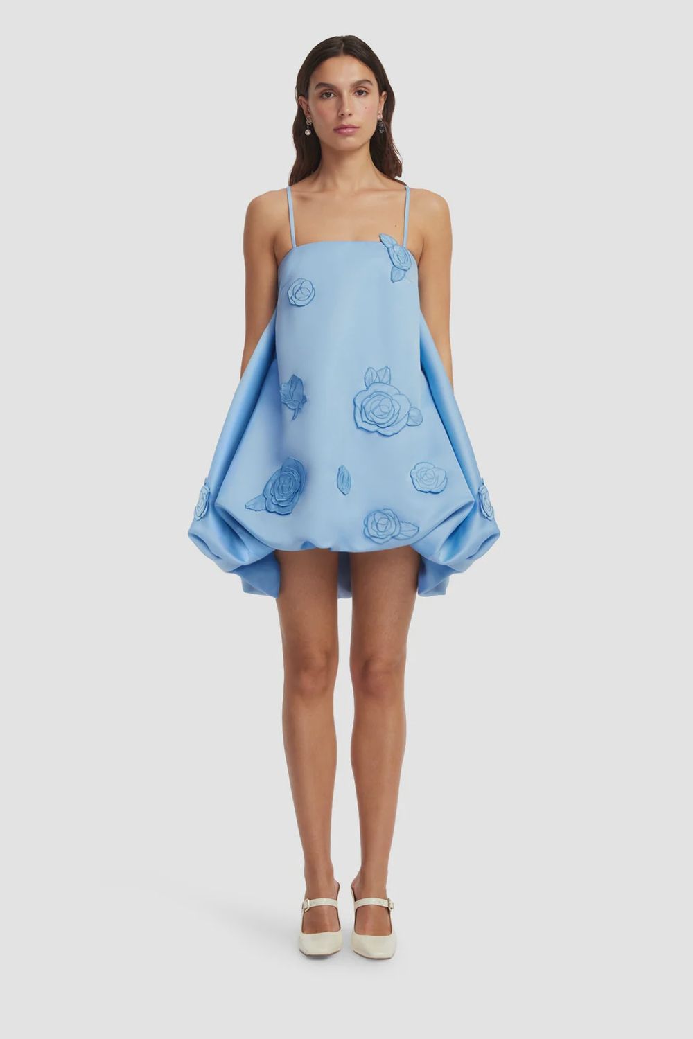 PATSY APPLIQUE PUFF MINI DRESS