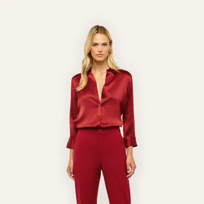 DANI 3/4 SLEEVE SILK BLOUSE