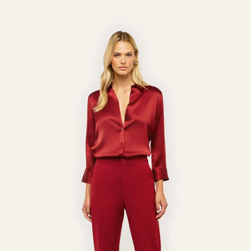 DANI 3/4 SLEEVE SILK BLOUSE