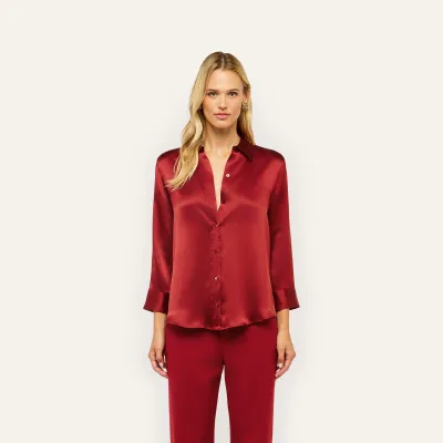 DANI 3/4 SLEEVE SILK BLOUSE