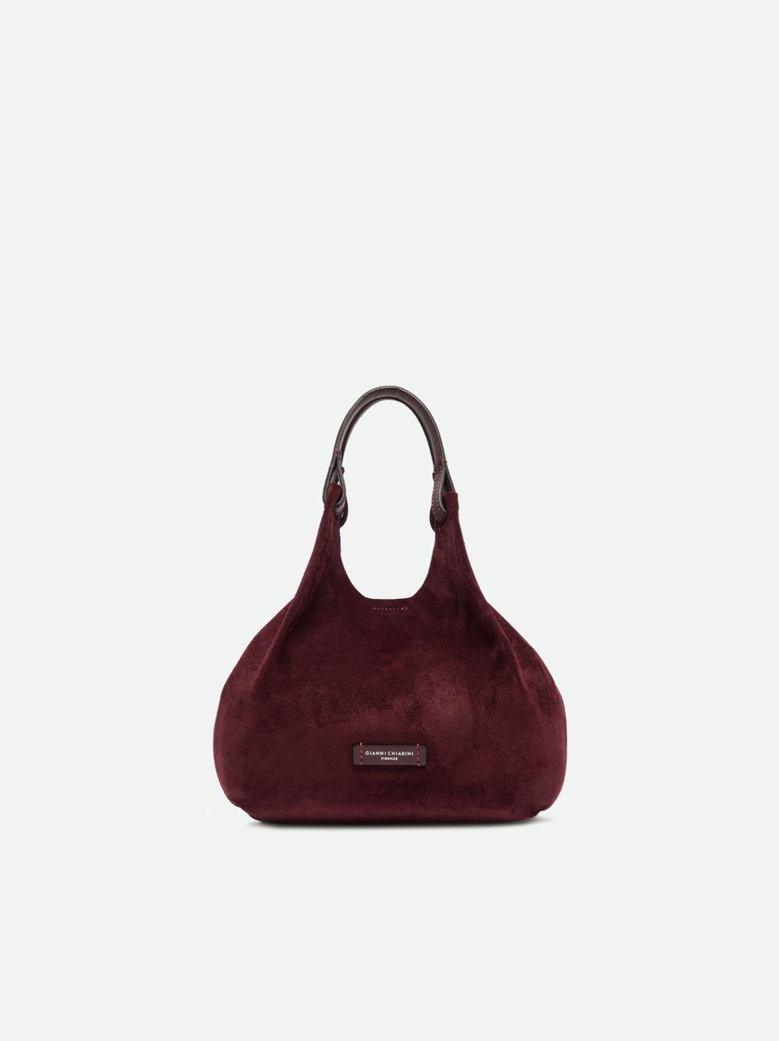 DUA SUEDE BAG- MEDIUM, Color: AMARONE RED, Size: OS