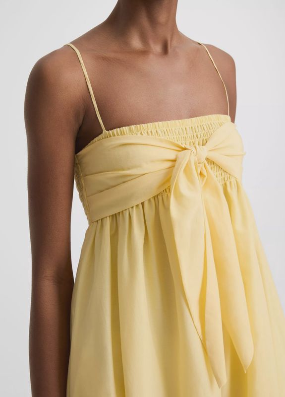 TIE SMOCKED CAMI DRESS