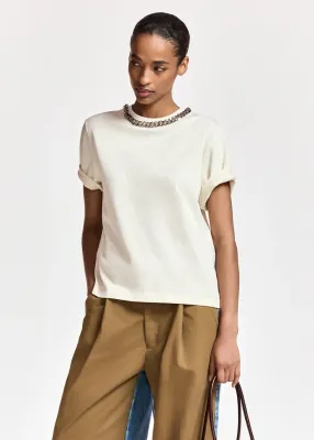 KLAIM T-SHIRT WITH CHAIN