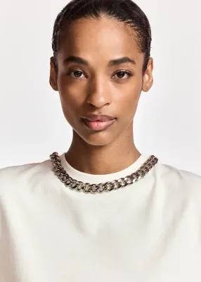 KLAIM T-SHIRT WITH CHAIN