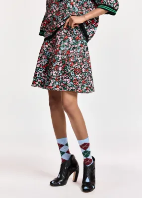 KONNIE KNITTED JACQUARD SKIRT