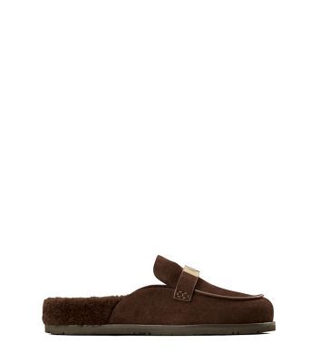 LEELEE SHEARLING MULE- SUEDE/SHEARLING