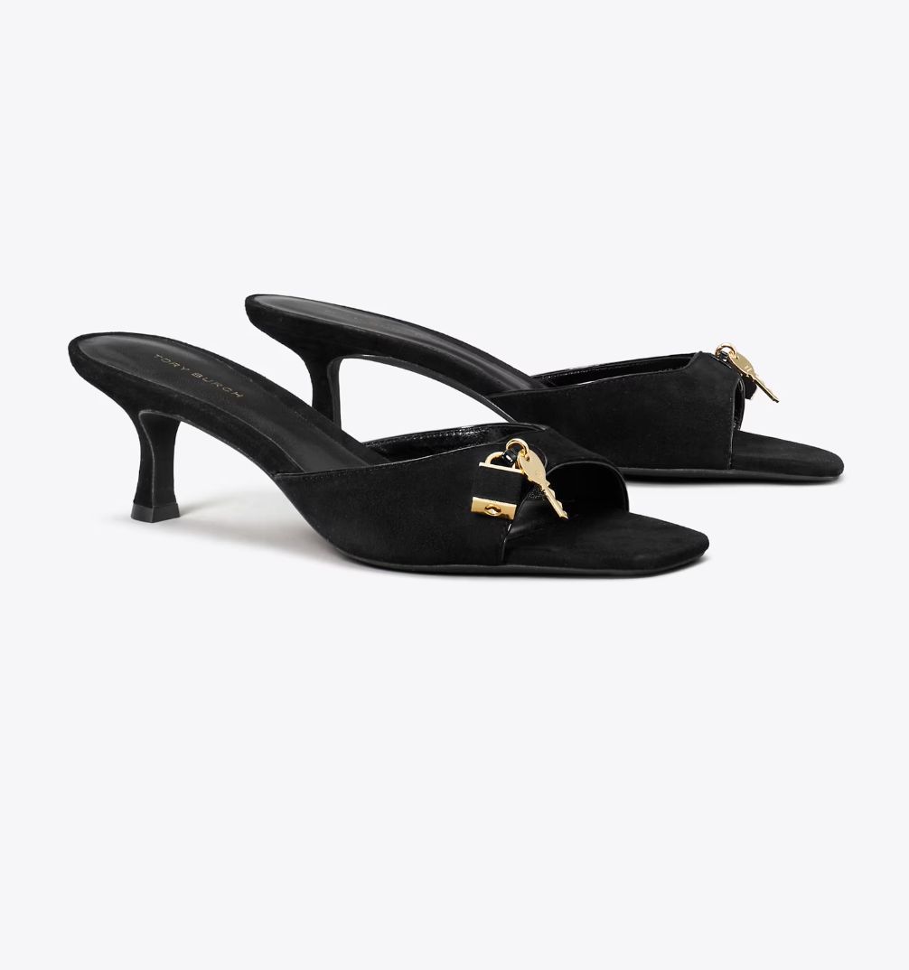LOCK KITTEN HEEL SANDAL 55MM