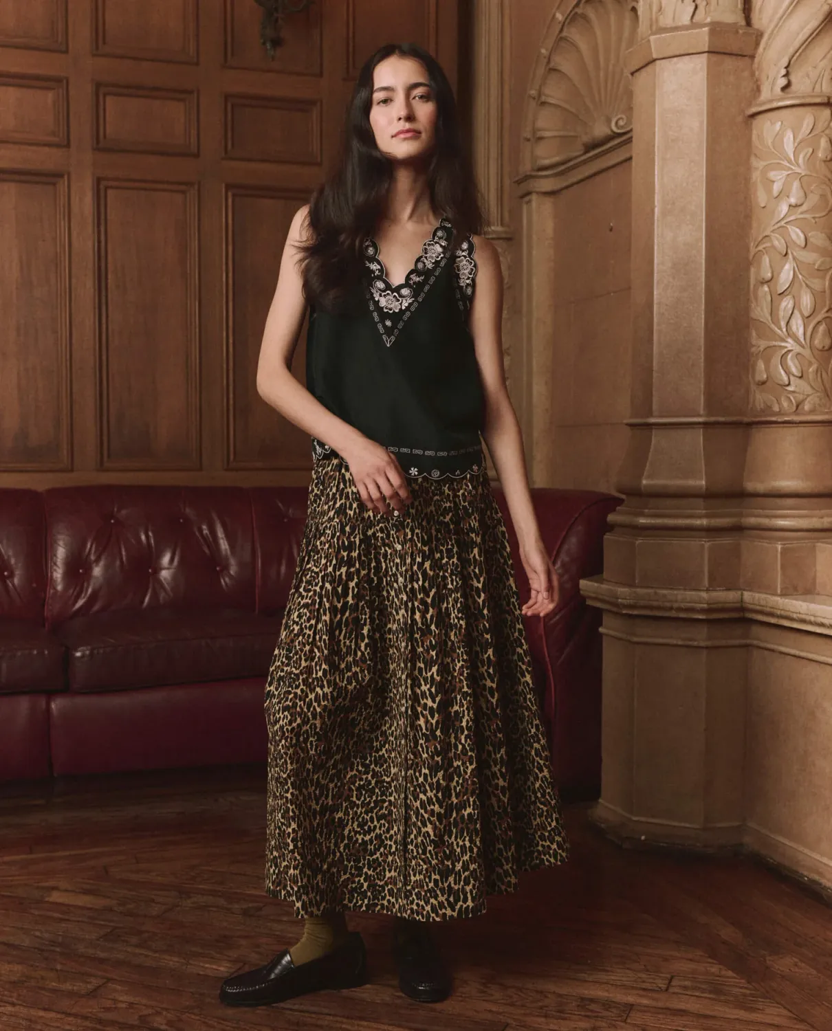THE EMBROIDERED FLORAL SLIP TOP