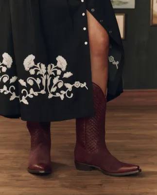 STETSON X THE GREAT- THE BASKET WEAVE COWBOY BOOT