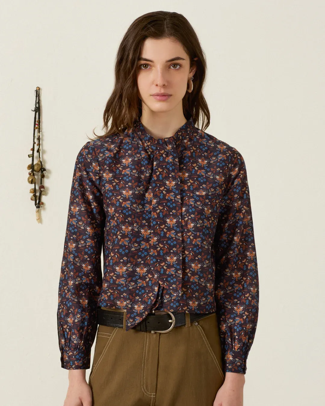 MOLLY INDIGO KILIM SHIRT