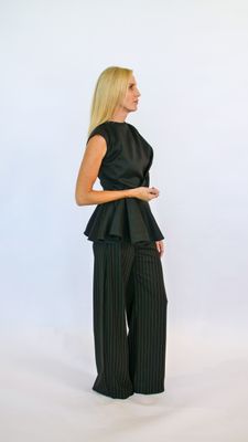 PINSTRIPE BOYFRIENDS TROUSERS