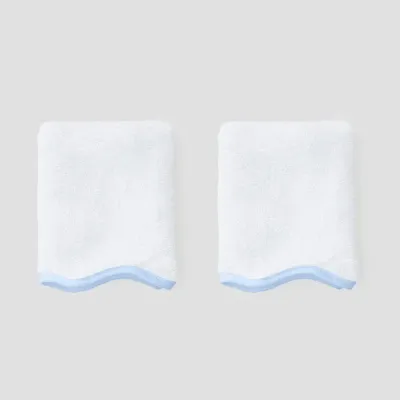 SCALLOP WASHCLOTHS (PAIR)