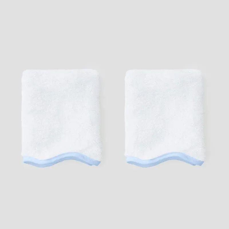 SCALLOP WASHCLOTHS (PAIR)