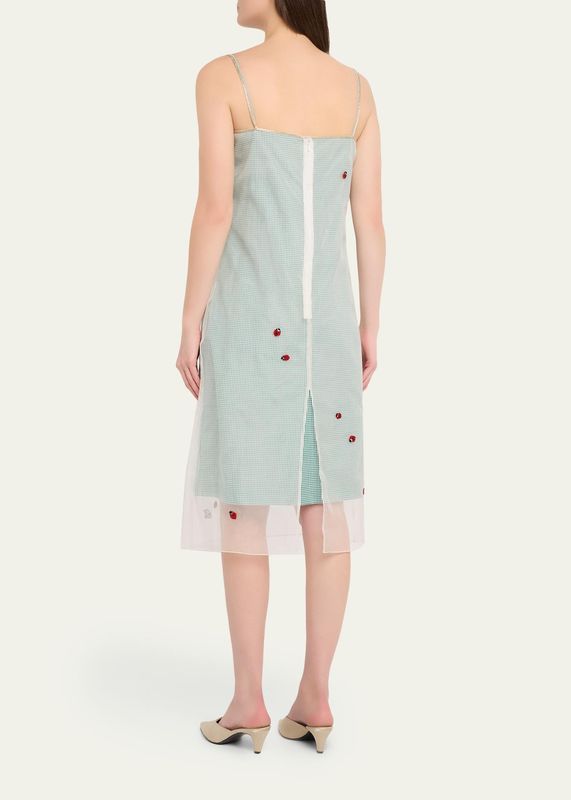SLIP DRESS RACHEL EMBROIDERED