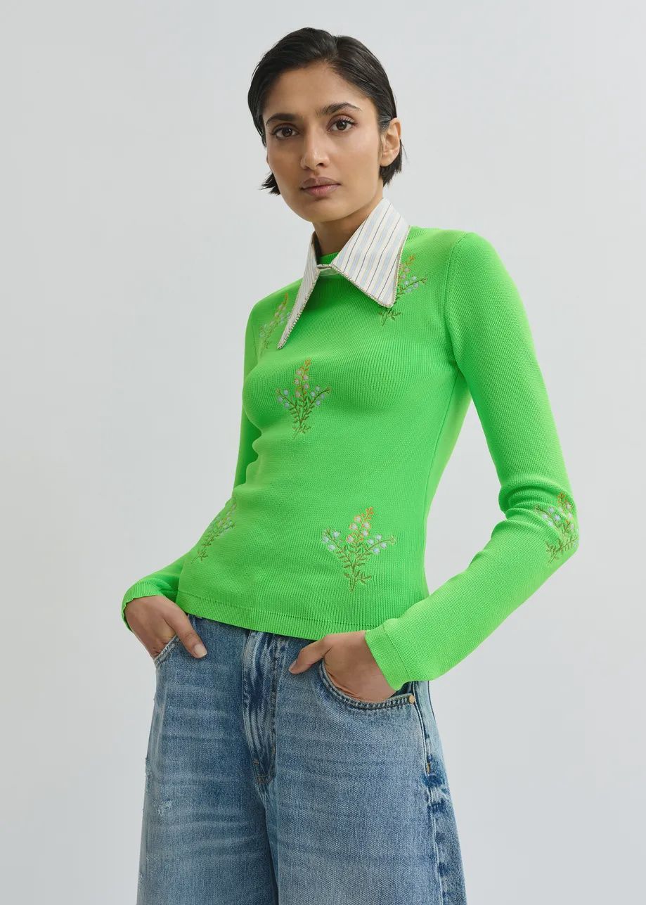 JARDENS EMBROIDERED PULLOVER