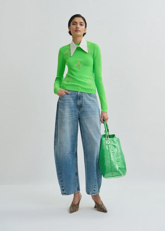 JARDENS EMBROIDERED PULLOVER