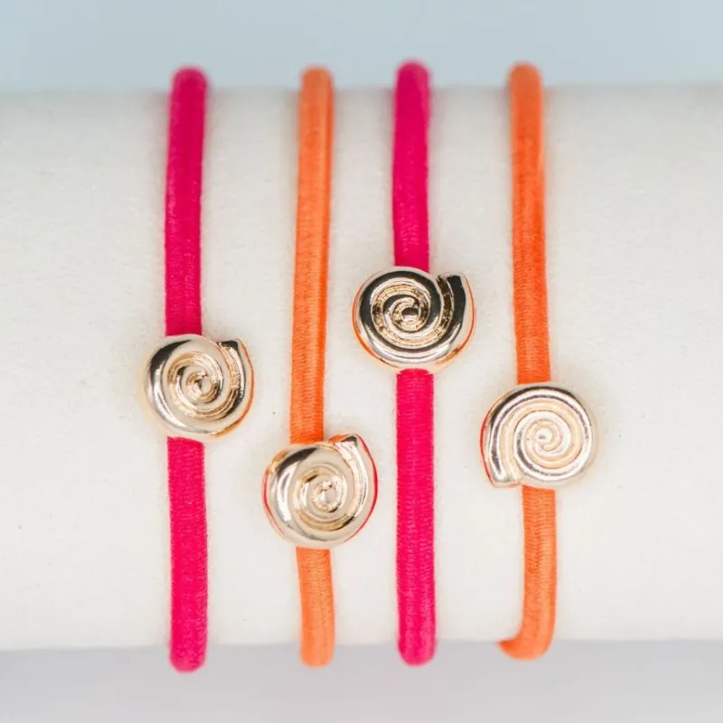 CONCH SHELL HAIR TIE SET