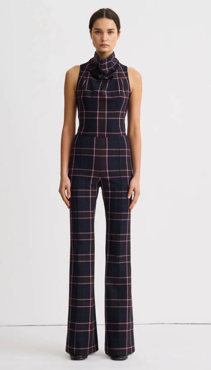 PINTUCK FLARE PANT