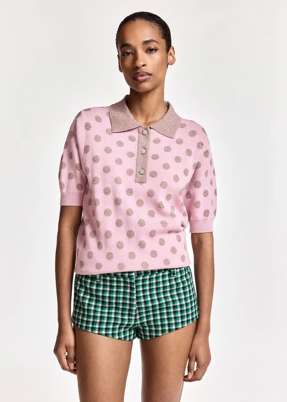KRAB DOTTED POLO, Color: COMBO1 BLUSH HOUR, Size: S