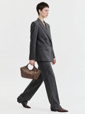INFINITY PURSE- PYTHON PRINT LEATHER