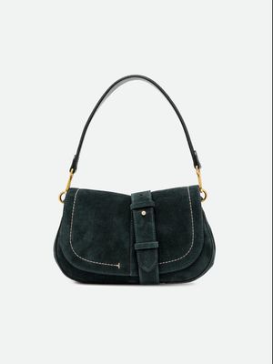 HELENA ROUND SUEDE BAG