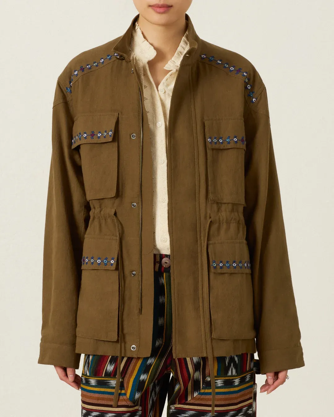 EVELYN OLIVE BRANCH JACKET