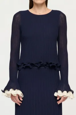 FELIX SPIRAL HEM KNIT