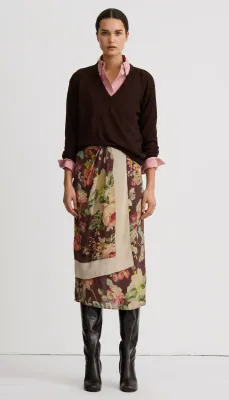 ASYMMETRICAL OVERLAY SKIRT