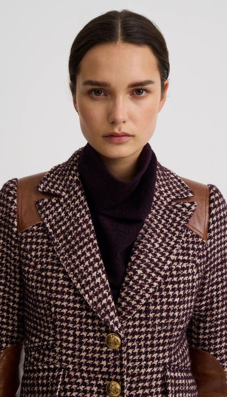 SADDLE-PATCH EQUESTRIAN BLAZER