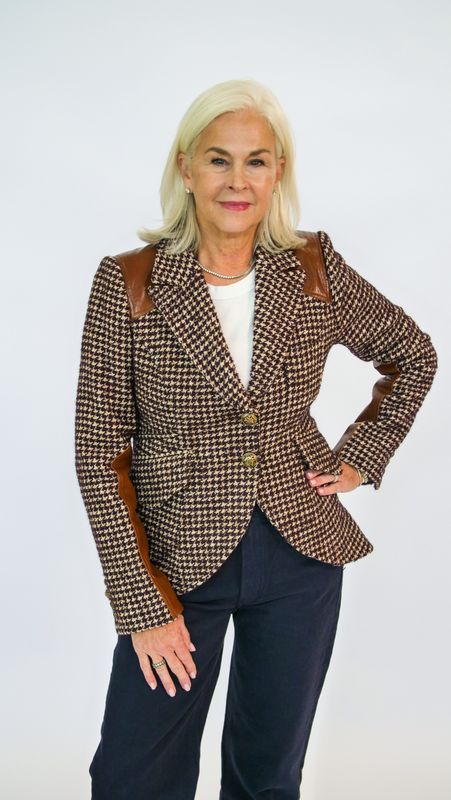 SADDLE-PATCH EQUESTRIAN BLAZER
