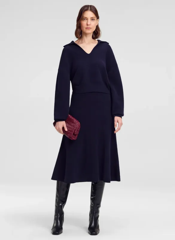 FLO BOUCLE MIDI SKIRT