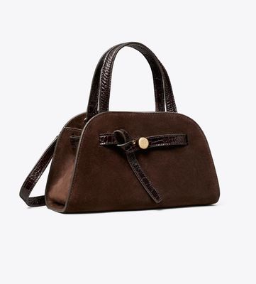 SMALL ROMY SUEDE BAULETTO