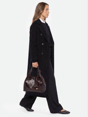 DUA EEL PRINT LEATHER BAG- MEDIUM