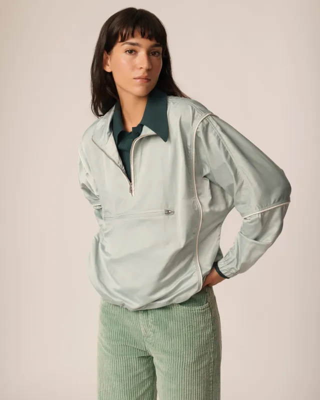 LA BREA REYCLED NYLON ANORAK LIGHTWEIGHT PULLOVER