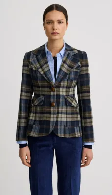 TWO BUTTON PATCH POCKET BLAZER