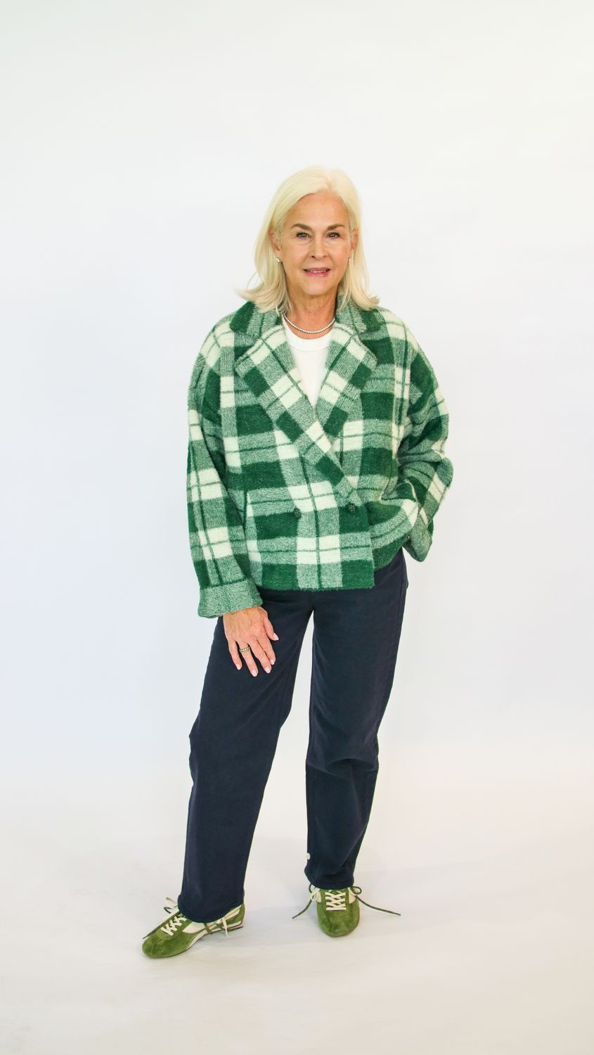 KARREAU CHECK CARDIGAN