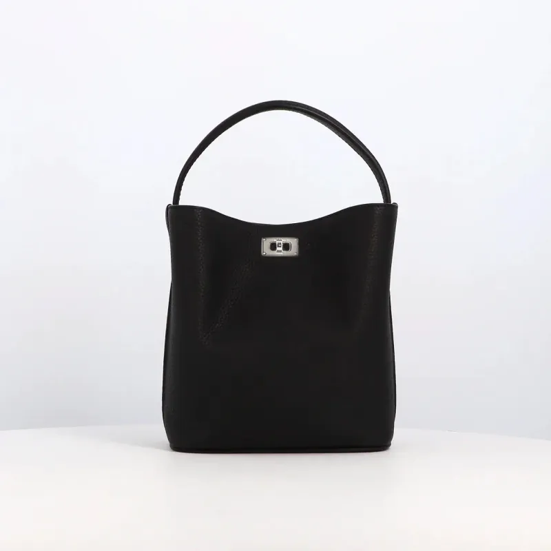 ODEON MINI LEATHER BUCKET BAG