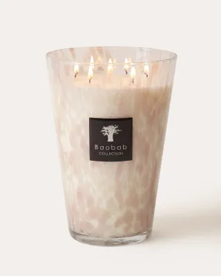 WHITE PEARLS CANDLE- MONUMENT MAX35
