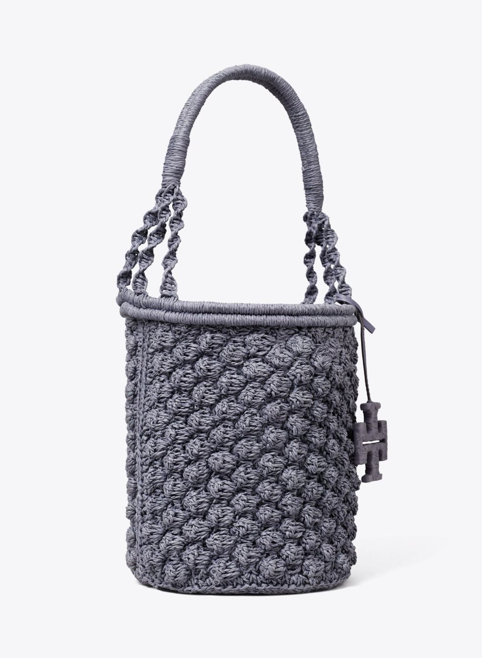 ELLA  HAND-CROCHETED POPCORN BUCKET BAG