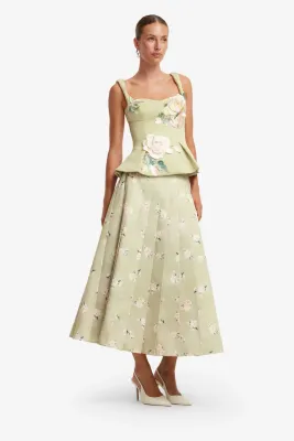 JUNE PLEATED MAXI SKIRT