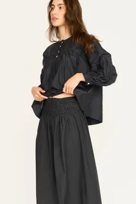 WHITBY SMOCKED SKIRT