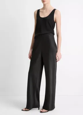 COLETTE HIGH-RISE FLUID SATIN BIAS PANT